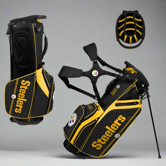 WinCraft - Pittsburgh Steelers Caddie Golf Bag - Limited Quantity