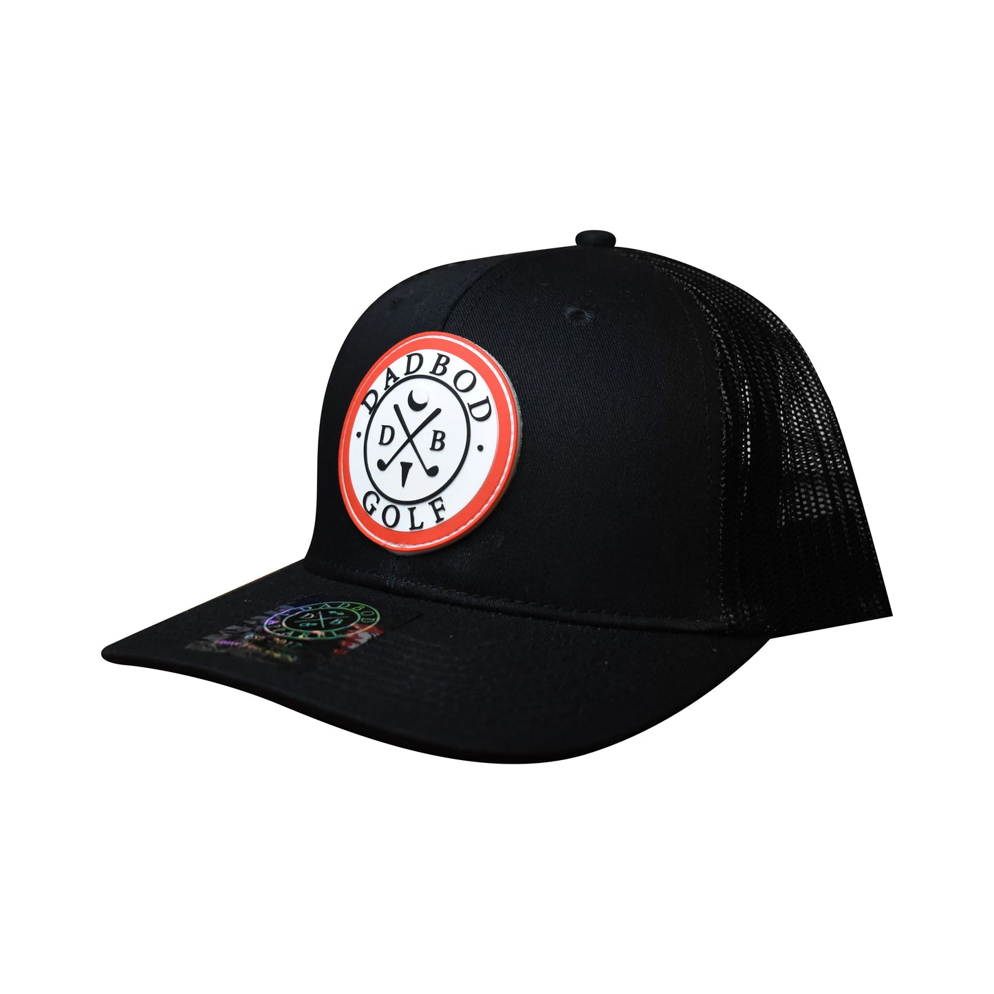 Dadbod Golf 3-D Logo Trucker (Black) - GOLF LEAGUE