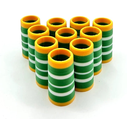 Custom .370 Ferrules Green Bay Theme Set of 10 Iron Wedge Build