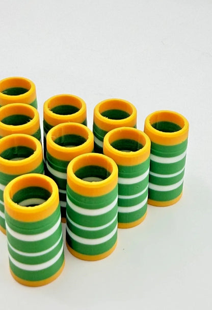 Custom .370 Ferrules Green Bay Theme Set of 10 Iron Wedge Build