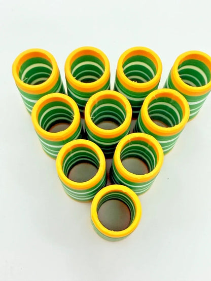 Custom .370 Ferrules Green Bay Theme Set of 10 Iron Wedge Build