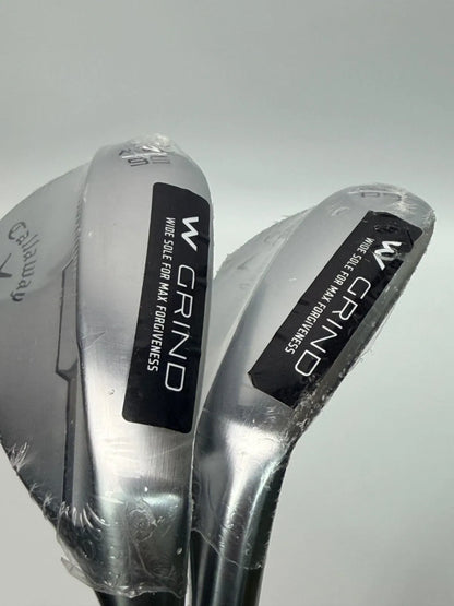 Callaway New Opus Brushed Chrome Wedge Set 56° & 60° W Grind Dynamic Gold 115g