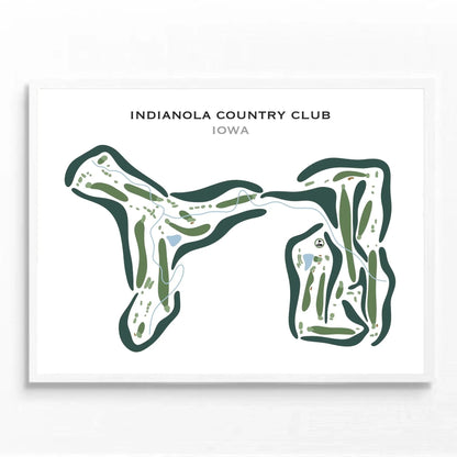 Indianola Country Club, Iowa - Printed Golf Courses