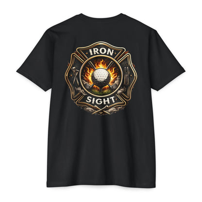 Vintage Firefighter Golf T-Shirt — Iron Sight Golf