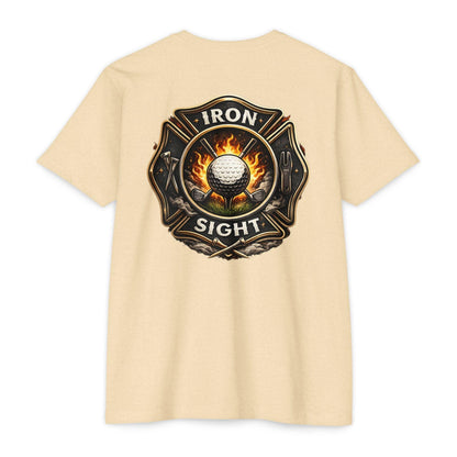 Vintage Firefighter Golf T-Shirt — Iron Sight Golf