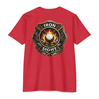 Vintage Firefighter Golf T-Shirt — Iron Sight Golf