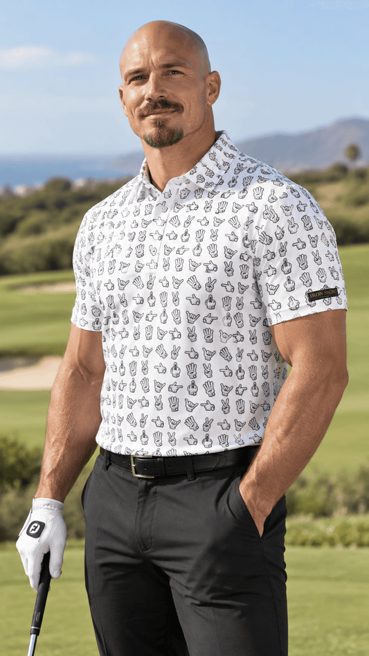 Talk to the Glove Men's Premium Golf Polo