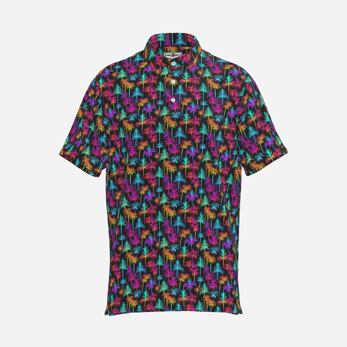Tropical Neon Premium Golf Polo