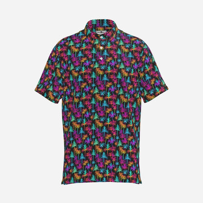 Tropical Neon Premium Golf Polo