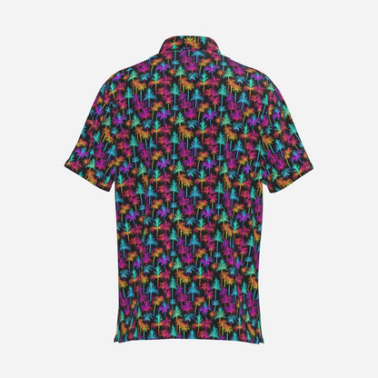 Tropical Neon Premium Golf Polo