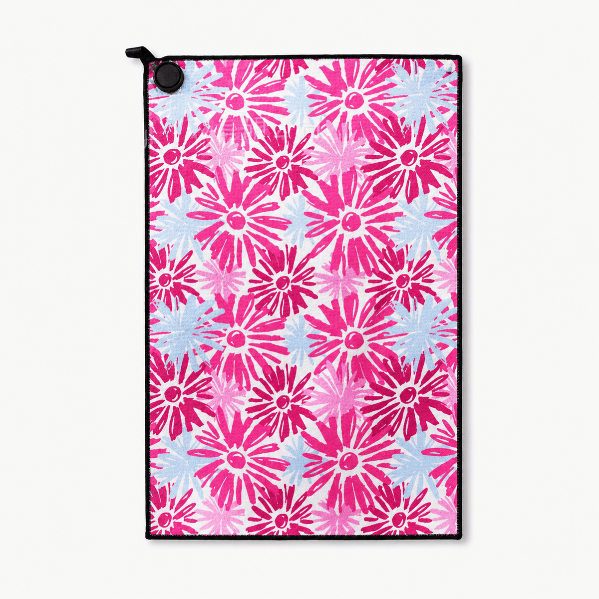 Island Bloom Magnetic Golf Towel | 16" x 24" Floral Golf Bag Towel