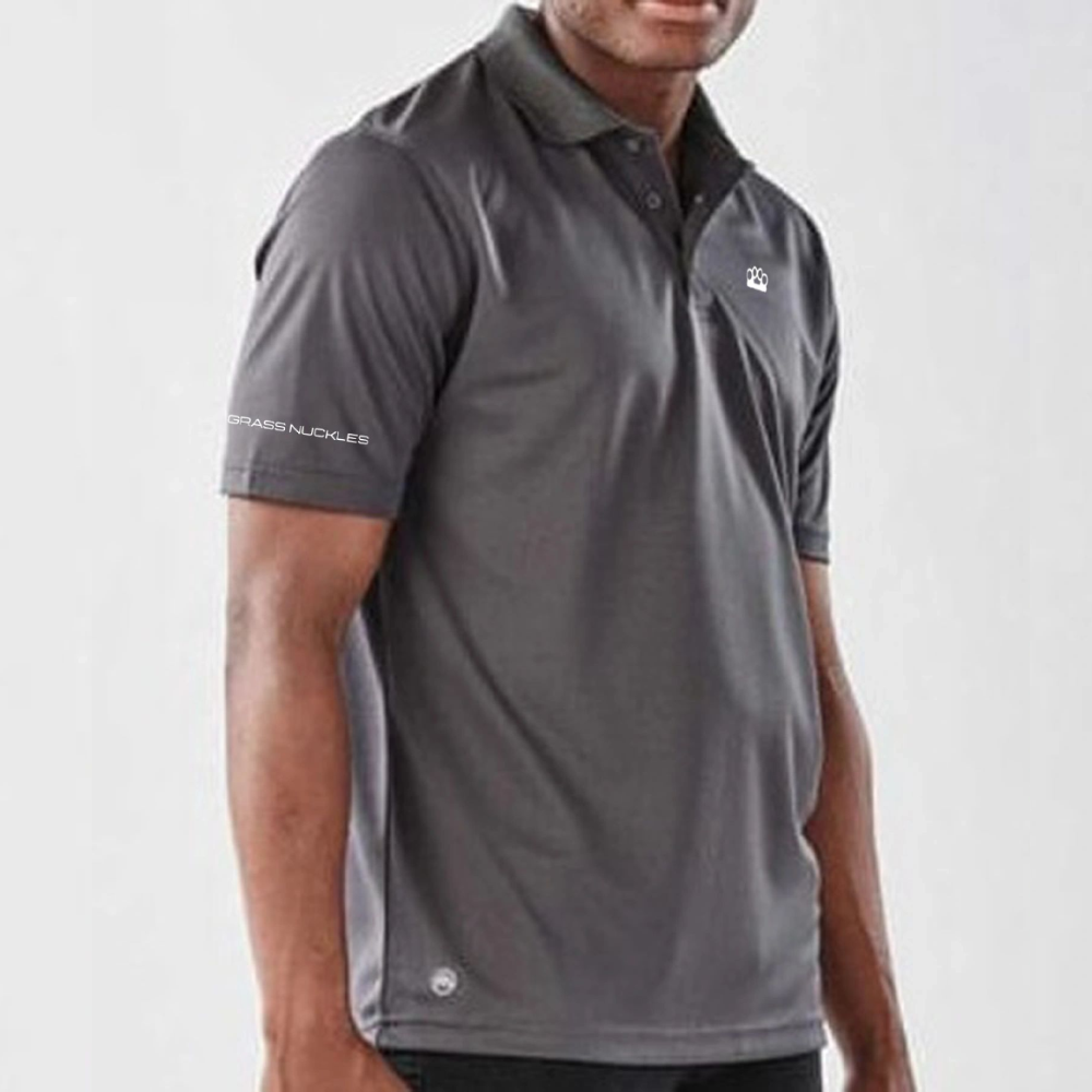 Grass Nuckles Embroidered Polo Shirt