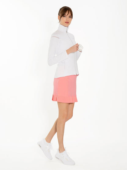 Kai 17" Pleated Skirt - Plumeria