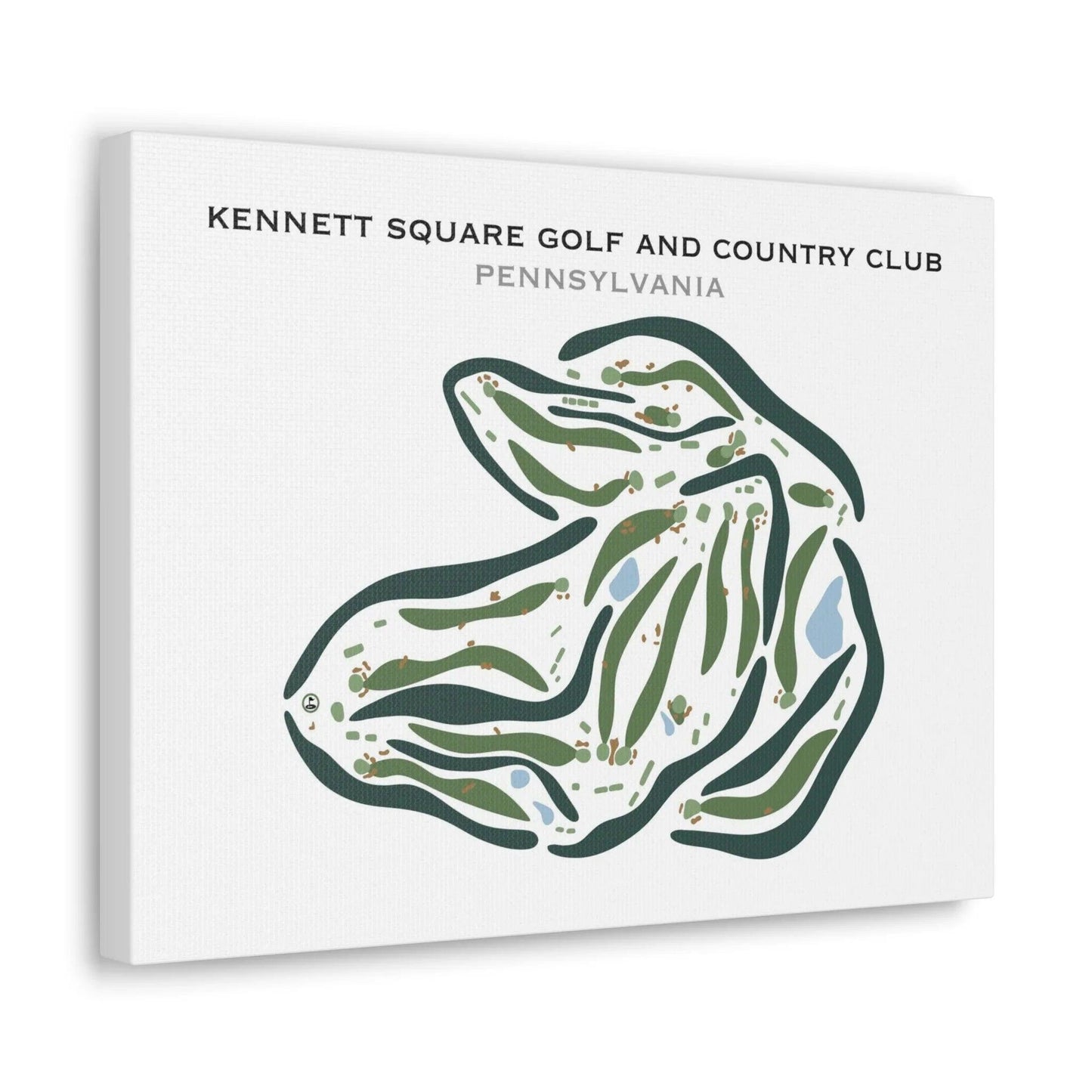 Kennett Square Golf & Country Club, Pennsylvania - Printed Golf Courses