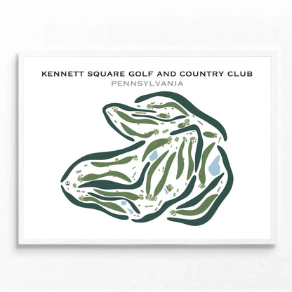 Kennett Square Golf & Country Club, Pennsylvania - Printed Golf Courses
