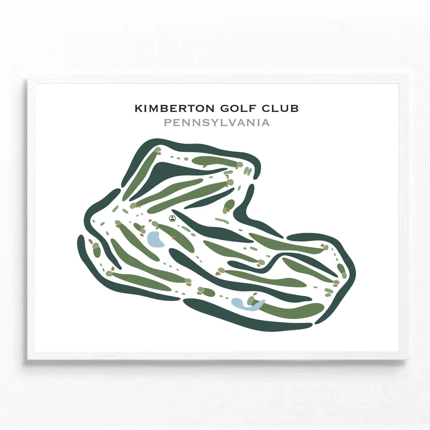 Kimberton Golf Club, Pennsylvania - Printed Golf Courses
