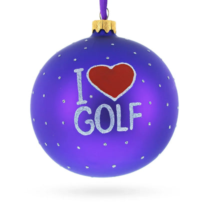 Golf Glass Ball Christmas Ornament 4 Inches - GOLF LEAGUE