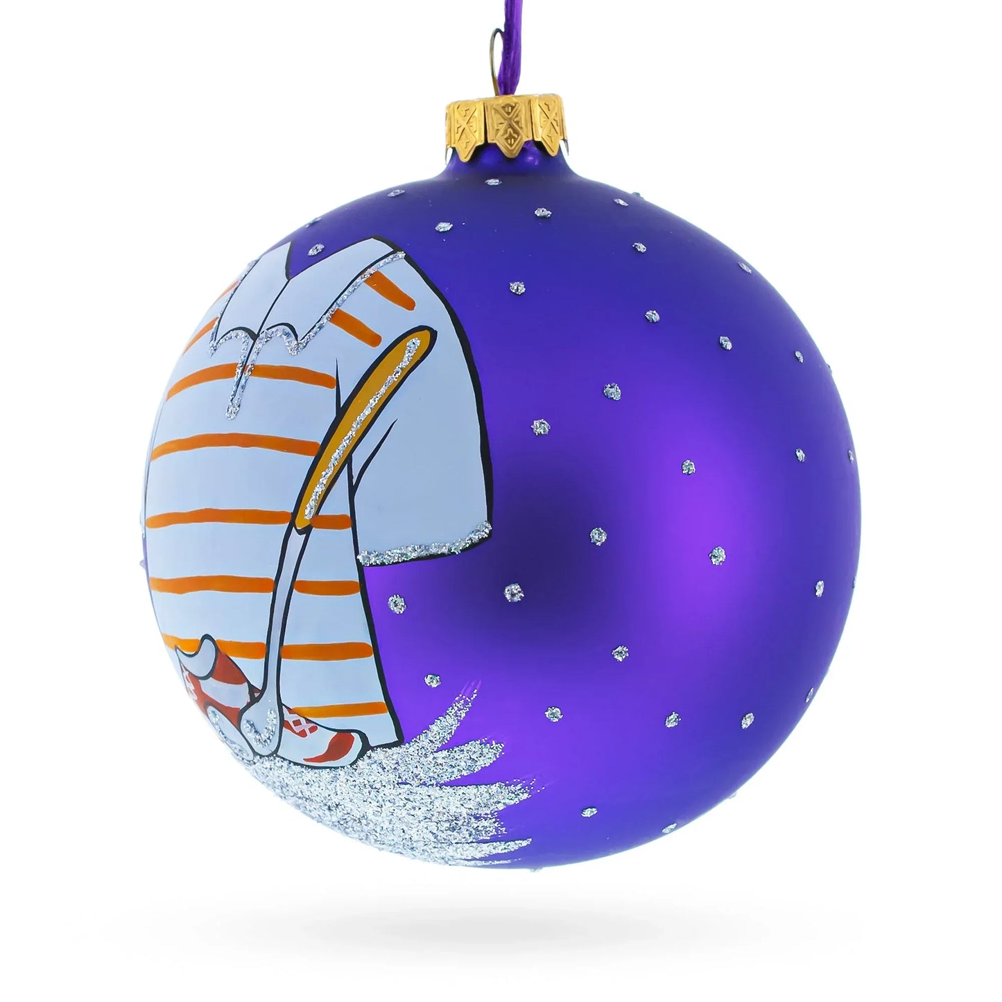 Golf Glass Ball Christmas Ornament 4 Inches - GOLF LEAGUE