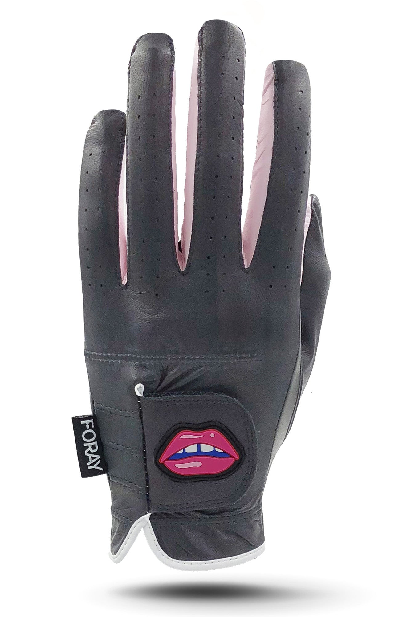 Golf Glove Charcoal Lip Logo