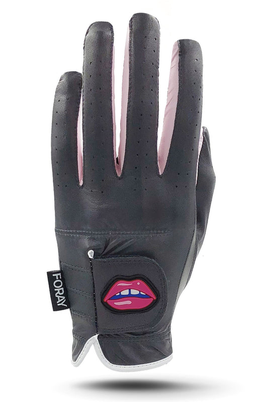 Golf Glove Charcoal Lip Logo