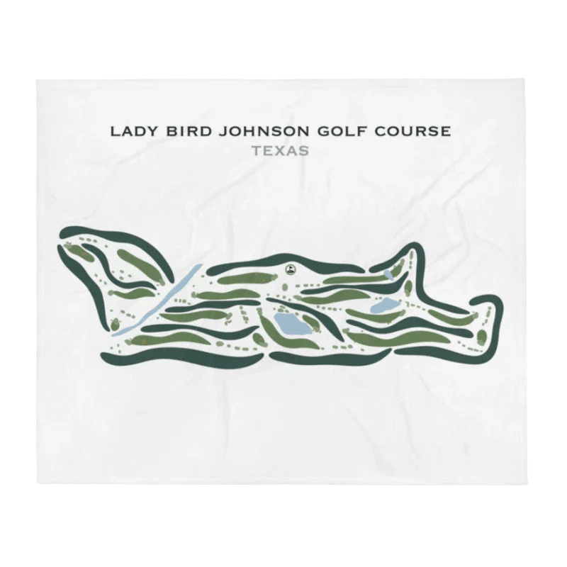 Lady Bird Johnson Golf Course, Texas - Printed Golf Courses