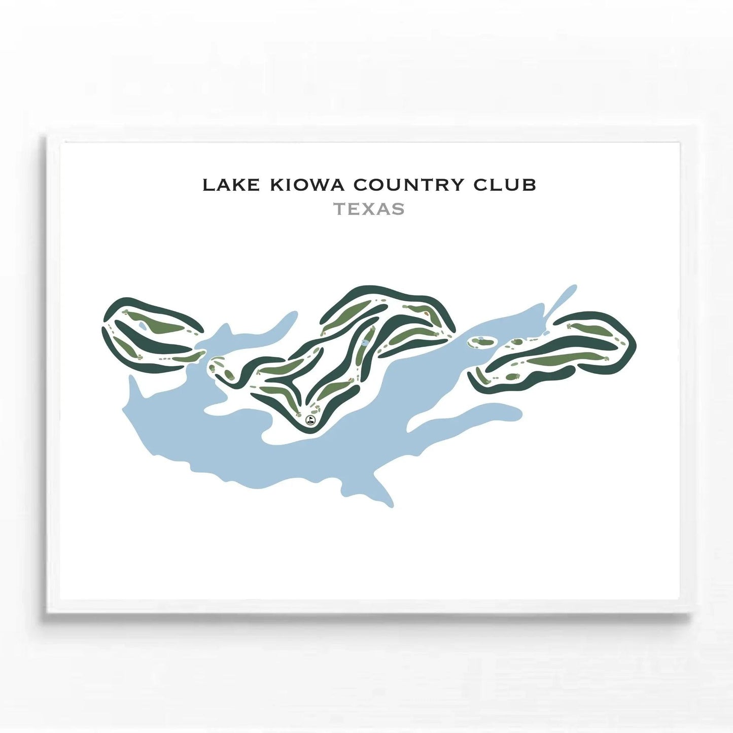 Lake Kiowa Country Club, Texas - Printed Golf Courses