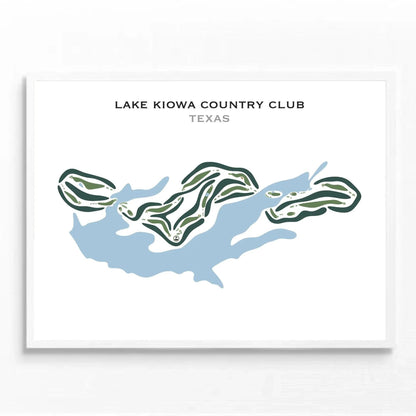 Lake Kiowa Country Club, Texas - Printed Golf Courses