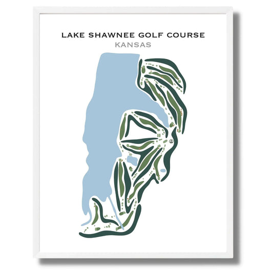 Lake Shawnee Golf Course, Kansas - Printed Golf Courses