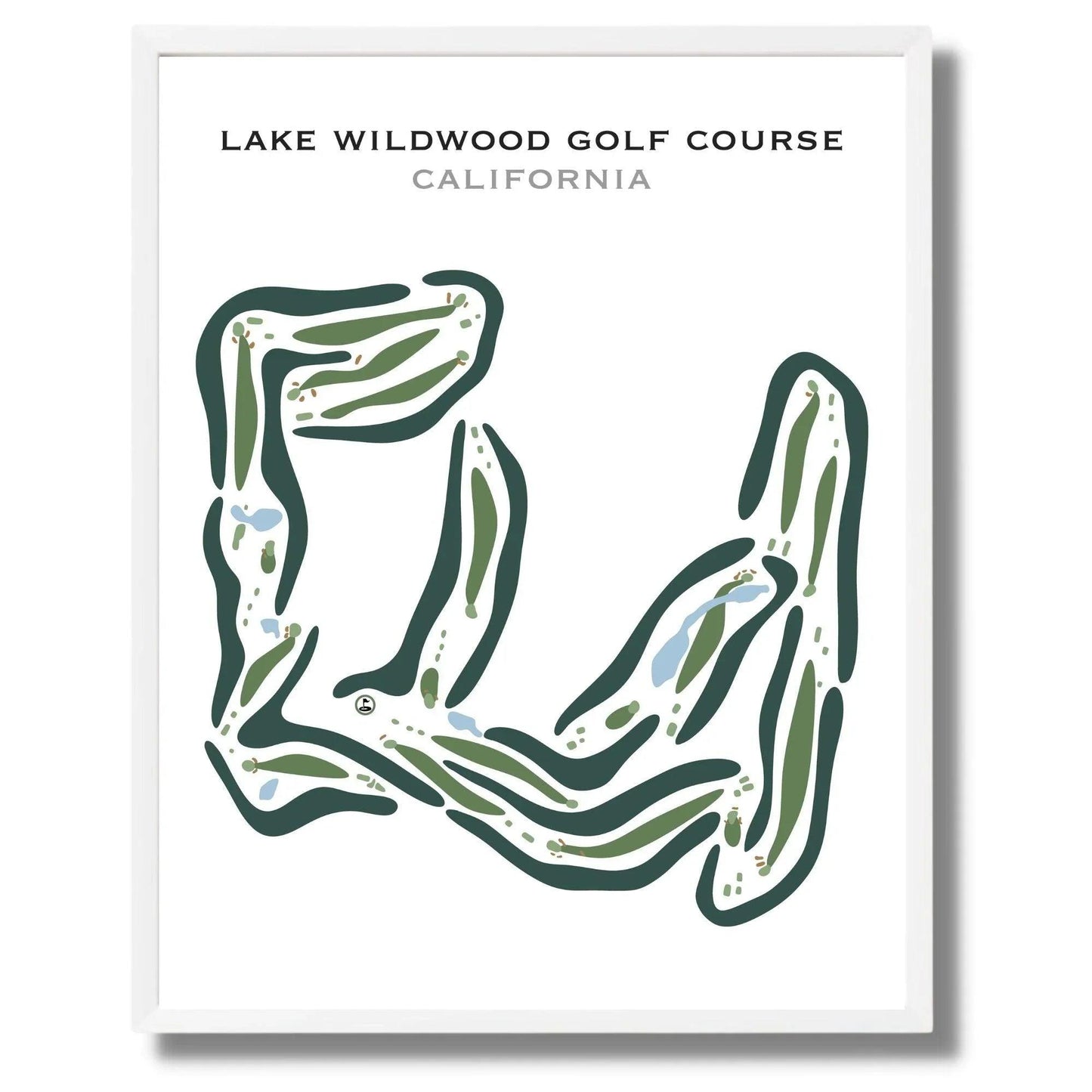 Lake Wildwood Golf Course, California - Printed Golf Courses
