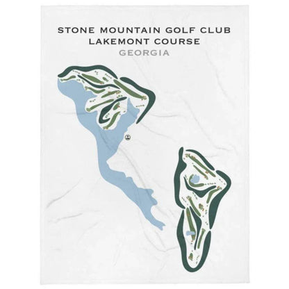 Stone Mountain Golf Club, Lakemont Course, Georgia - Printed Golf Courses