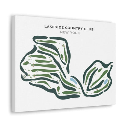 Lakeside Country Club, New York - Printed Golf Courses