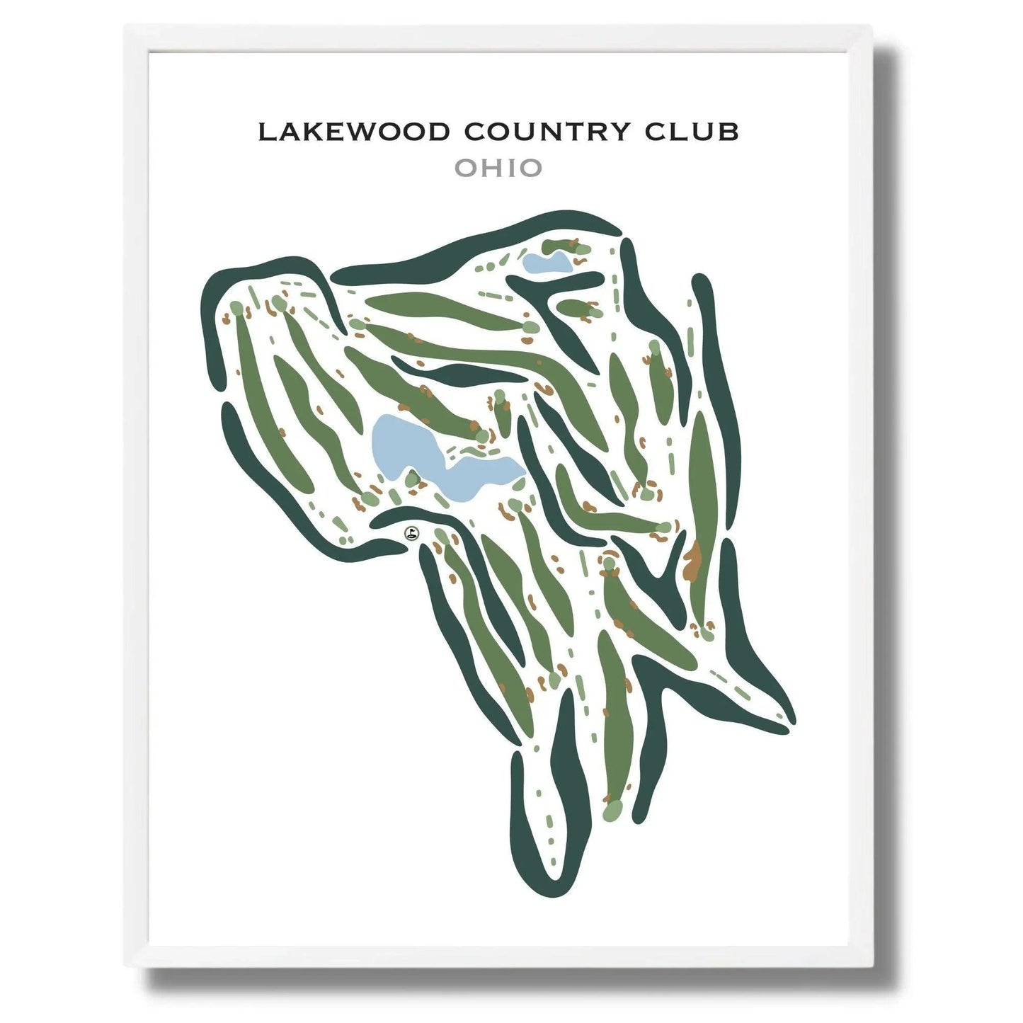 Lakewood Country Club, Ohio - Printed Golf Courses