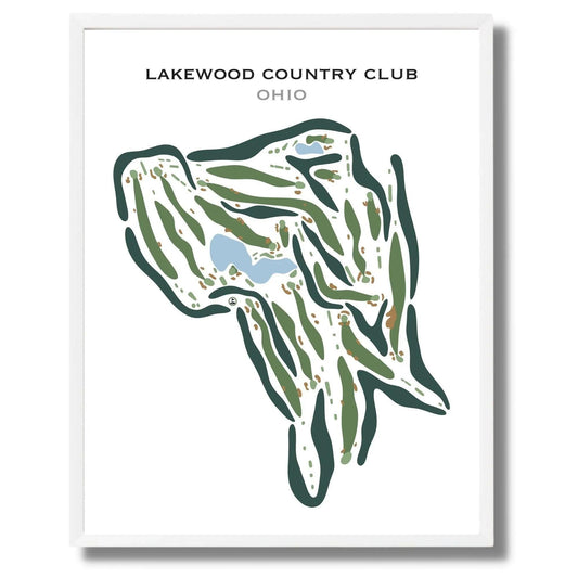 Lakewood Country Club, Ohio - Printed Golf Courses