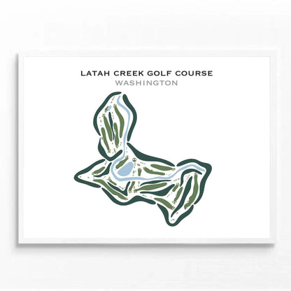 Latah Creek Golf Course, Washington - Printed Golf Courses