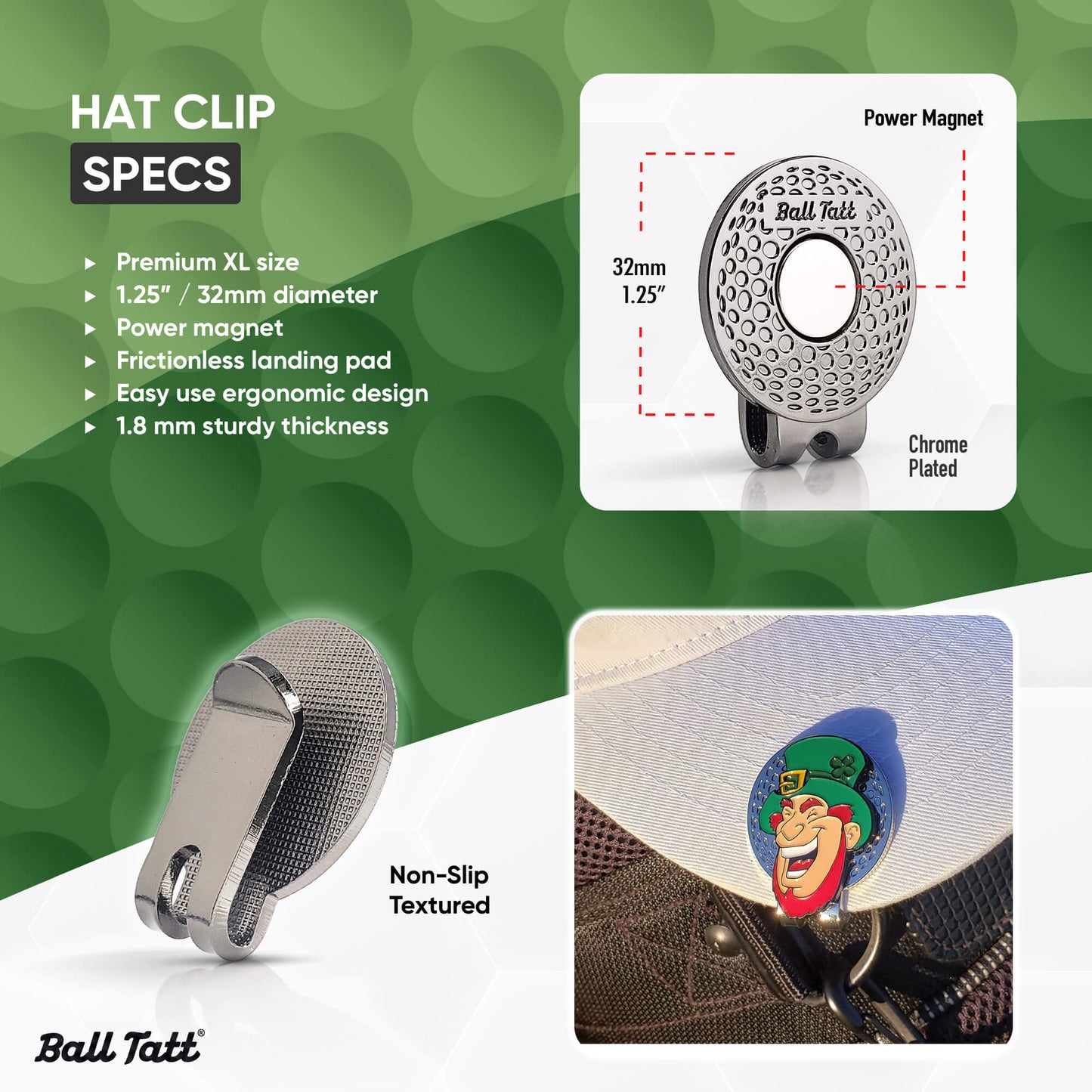 Leprechaun Hat Clip Set