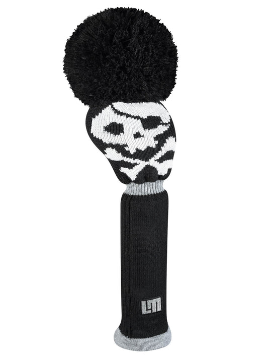 Black Shiver Skull Knit Driver Headcover (Loudmouth Golf collab) - Just4Golf