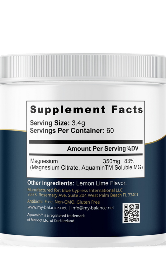 Magnesium Powder - Magnesium Citrate & Aquamin™
