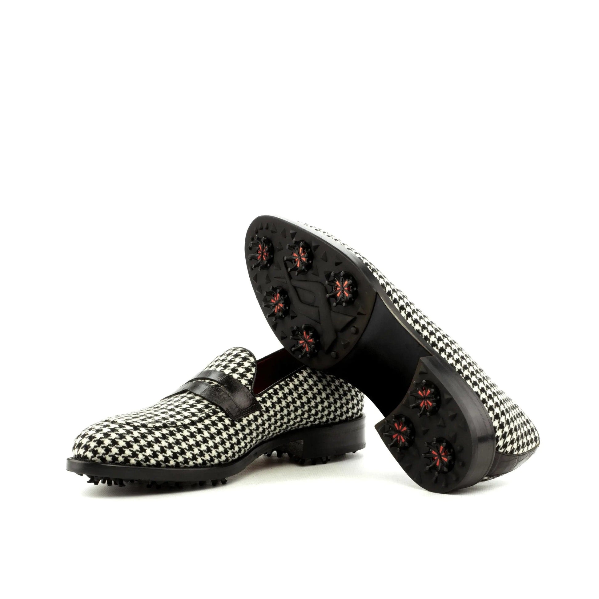 maklak-loafer-golf-shoes-men-houndstooth-loafers-181 - GOLF LEAGUE