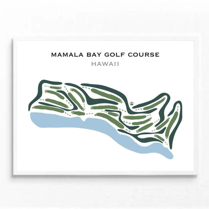 Mamala Bay Golf Course, Hawaii - Printed Golf Courses