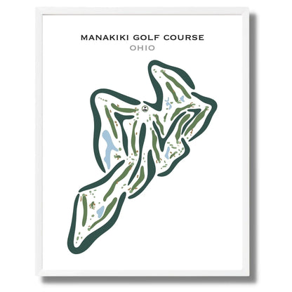 Manakiki Golf Course, Ohio - Printed Golf Courses