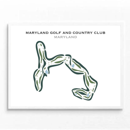 Maryland Golf and Country Club, Maryland - Printed Golf Courses