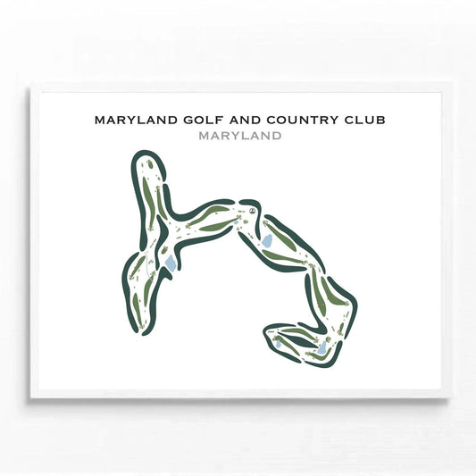 Maryland Golf and Country Club, Maryland - Printed Golf Courses