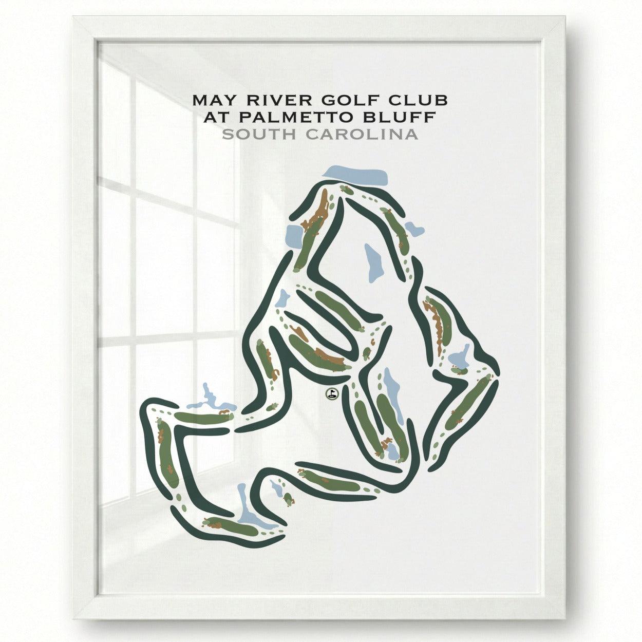 May River Golf Club Palmetto Bluff, South Carolina - Printed Golf Courses