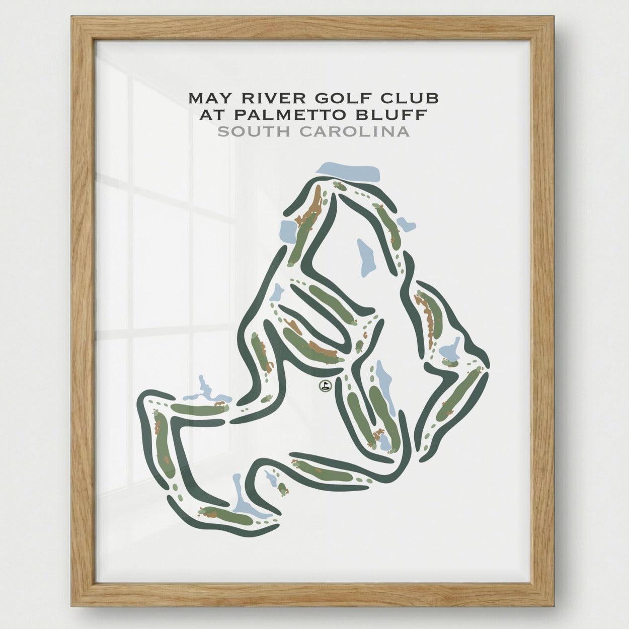 May River Golf Club Palmetto Bluff, South Carolina - Printed Golf Courses