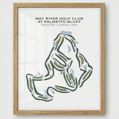 May River Golf Club Palmetto Bluff, South Carolina - Printed Golf Courses
