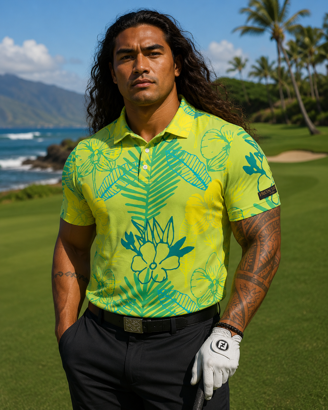 Tropical Sunshine Premium Golf Polo