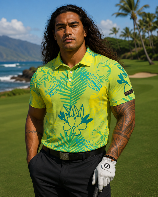 Men's Tropical Sunshine Performance Golf Polo