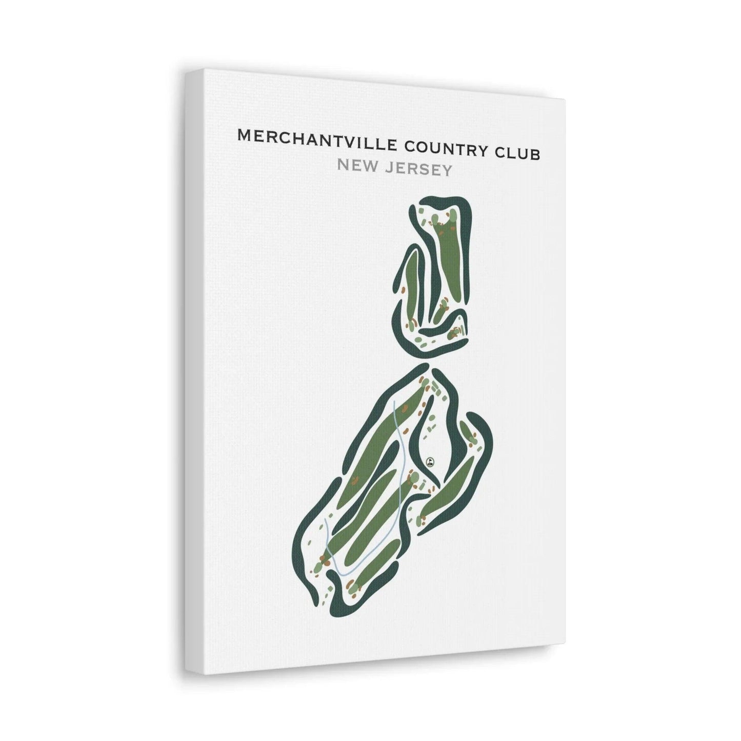 Merchantville Country Club, New Jersey - Printed Golf Courses