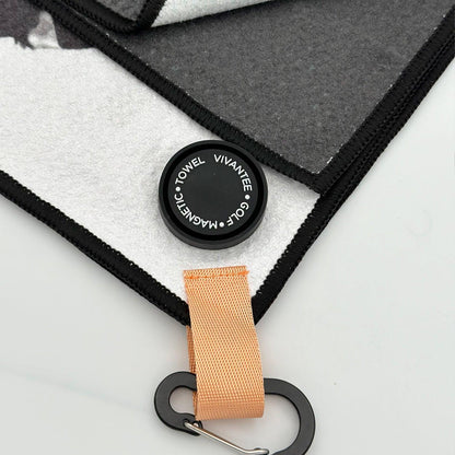 Metro Moves | Black Magnetic Golf Towel