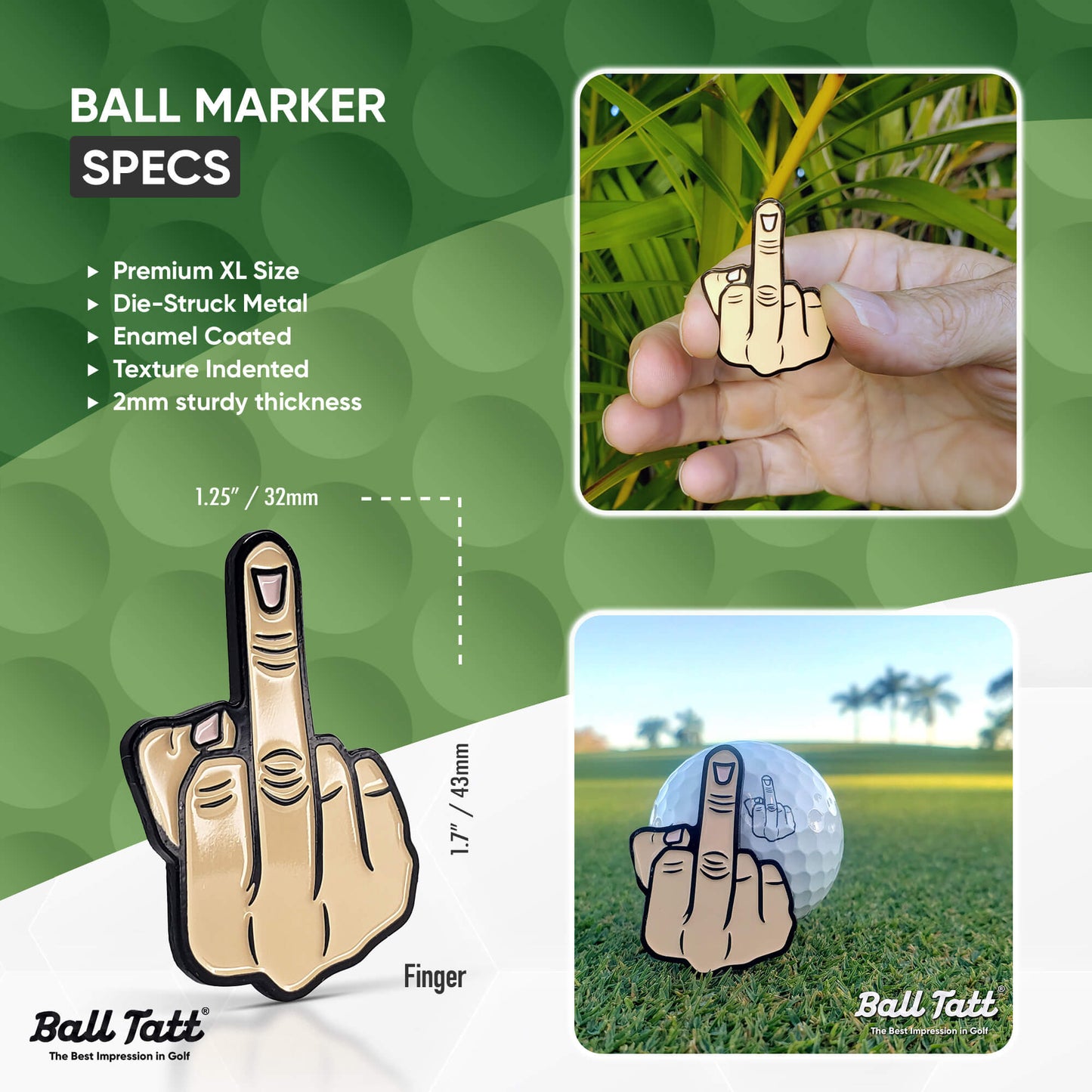 Middle Finger Hat Clip Set